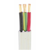 10mm 2 core and earth Flat cable per mtr 