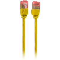0.25M SLIM CAT6A PATCH LEAD YELLOW