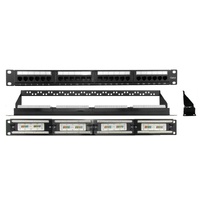 Cat 6 24 Ports Panel with Back Bar
