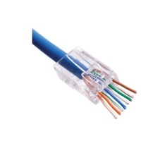 Feed Thru RJ45 Cat5/6 Connector (U/UTP) Jar 100