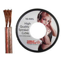 16AWG Audio Speaker Cable HD HIFI  Figure 8 transparent PVC Cable 