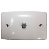 RF Single F-Type Wall Plate