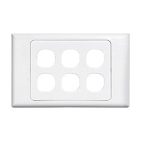 Wall Plate Six Gang Plate