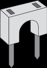 RB-3 Cable Clips (Light Grey) - Ideal for use with Cat5 & cat6