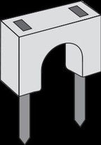 RB-3 Cable Clips (Light Grey) - Ideal for use with Cat5 & cat6