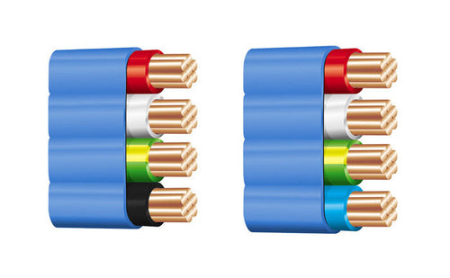 1.5mm 3 core and Earth Air Conditioning cable - 100mtr reel Air conditioning cable blue pvc