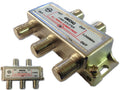 4 Way Digital TV, Satellite, Pay TV Splitter - Power Pass on all Legs F Type 5-2400GHz Pay TV Approved