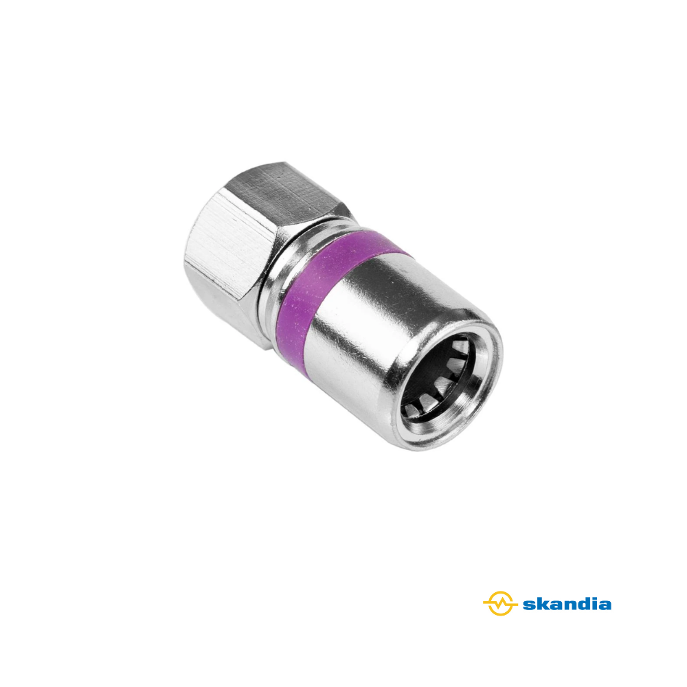 RG6 F Type Universal push on Connectors - Pack of 10