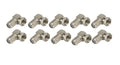 F Male to F Female Right Angle Adapter - Pack of 10