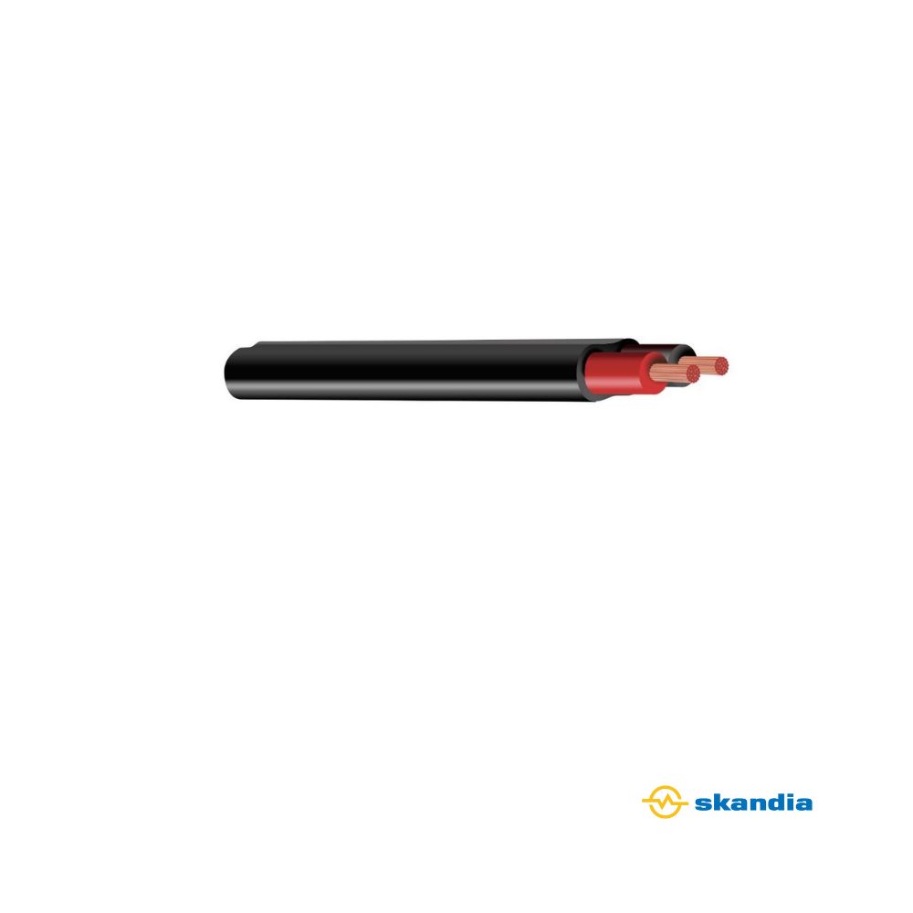 Figure 8 Red/Black 2.9mm² Twin Core Cable - 100 mtr reel