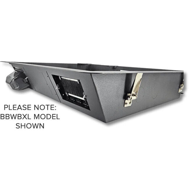 BLACK SMALL RECESSED WALL BOX - 450MM W X 320MM H X 85MM D