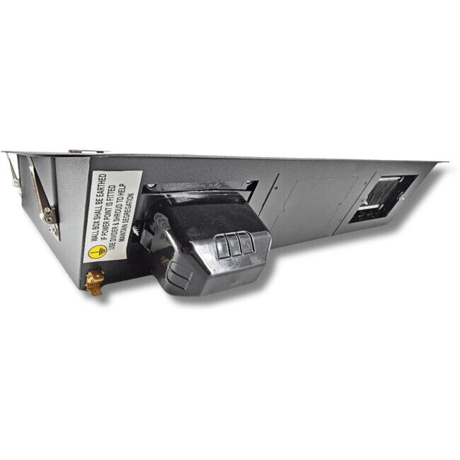 BLACK XLARGE RECESSED WALL BOX - 450MM W X 450MM H X 85MM D