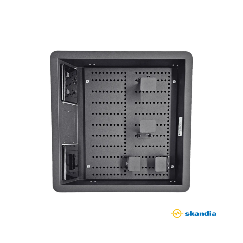 BLACK XLARGE RECESSED WALL BOX - 450MM W X 450MM H X 85MM D
