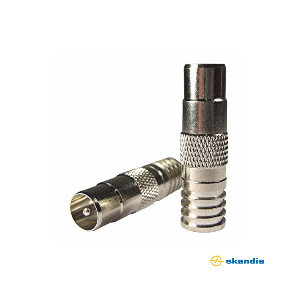 RG6 PAL Male Crimp Connector - Pack of 100