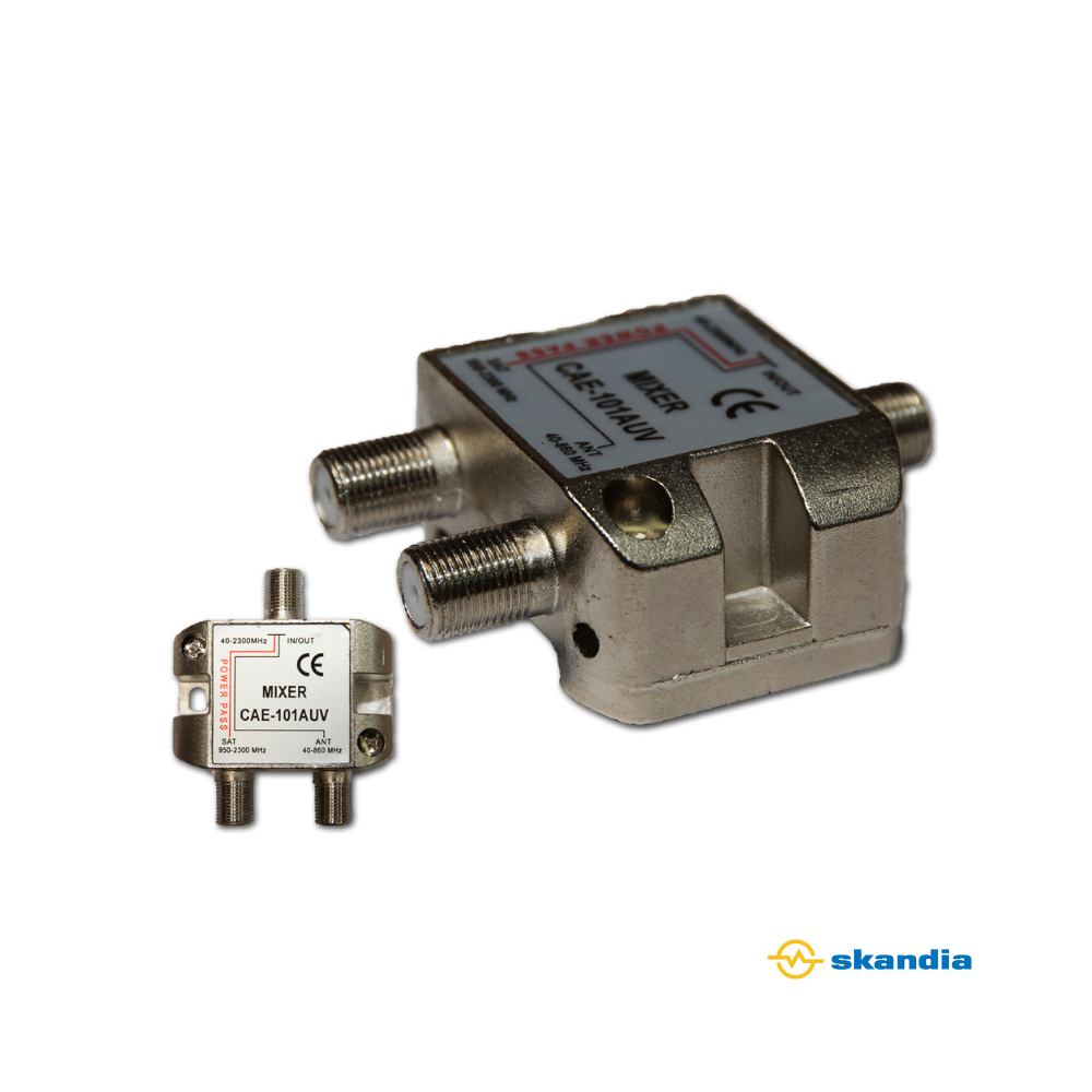 2 Way Splitter, Mixer, Separator Satellite TV - VHF UHF Mixer Separator Diplexer