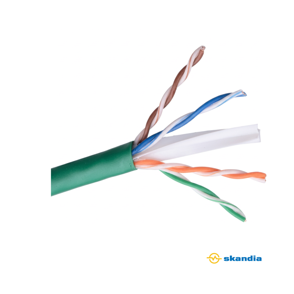 CAT6 UTP Green PVC 305Mtr Quick Pull Box