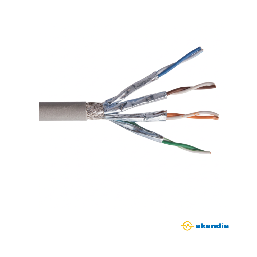 CAT 7 SFTP Fully shielded DATA CABLE grey LSZH  23AWG - By the Meter - Approved and independently tested in Australia