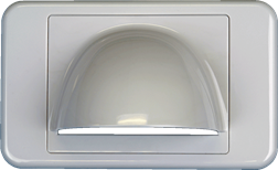 Bull Nose Wall Plate - Cable entry wall plate pull through