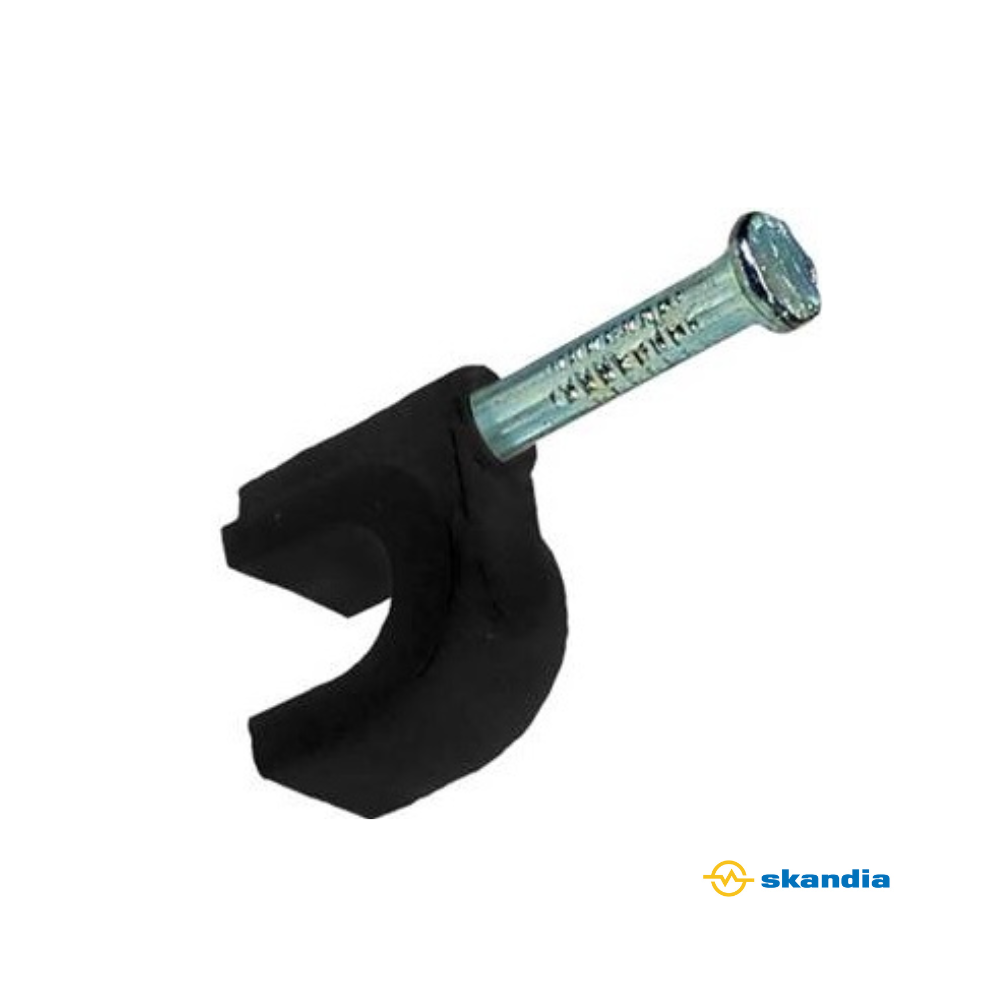 Cable clip BAG 100 - 7mm with hardened steel nail