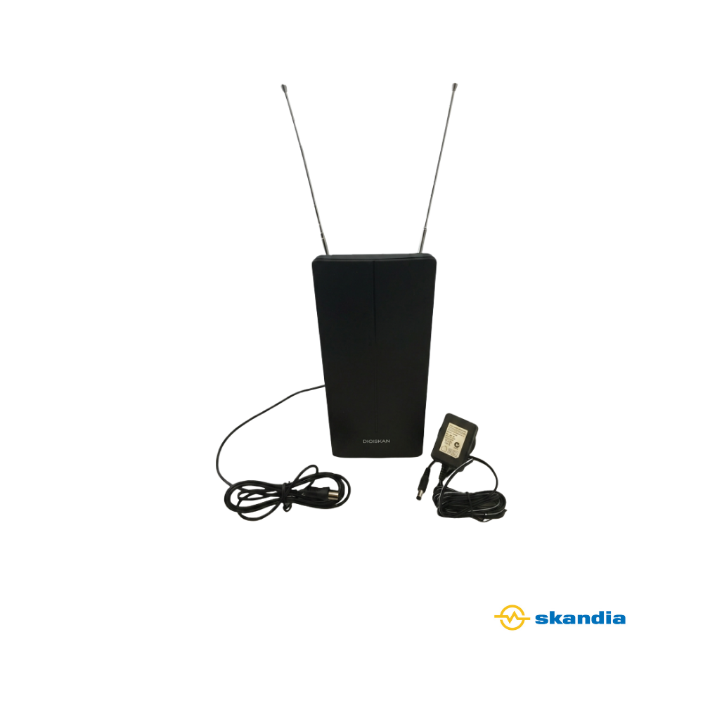 Indoor TV antenna with built in booster - UHF/VHF/FM Digital/Analog Antenna
