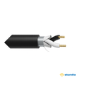 1.5MM 1 Pair 7/0.50 Instrumentation Stranded 100mtr reel - Screened/Shielded black/white black PVC