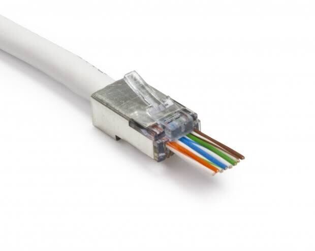 EZC6STP Connector Shielded- CAT6/CAT5 Jar of 50