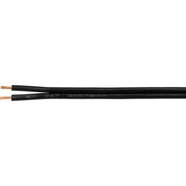 Figure 8 24x0.20mm 18AWG  Black 100m Reel - Copper Strands