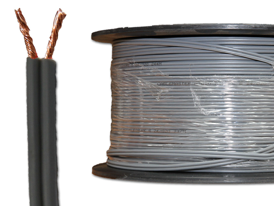 Figure 8 24x0.20mm 0.75MM Grey 250m Reel - General Purpose Figure 8 FLEX Low voltage cable