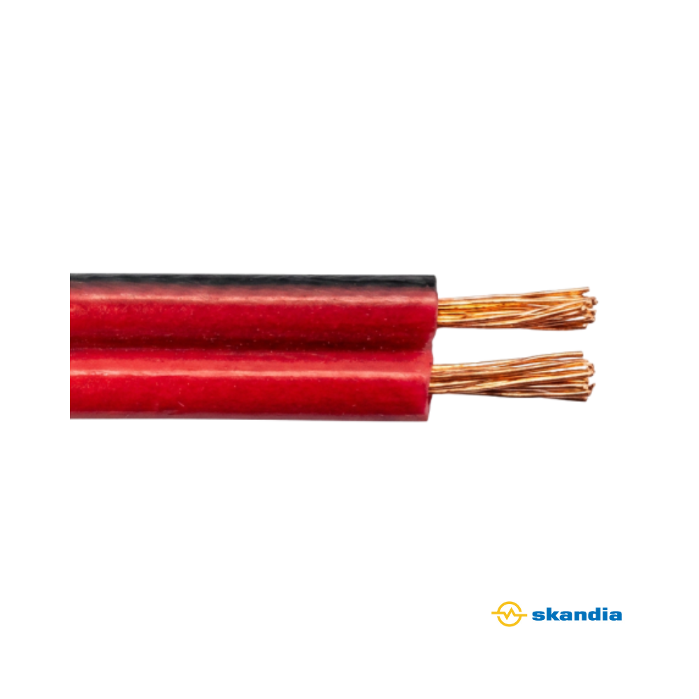 Figure 8 24x0.20mm 18AWG Red & Black 100m Reel - copper strands