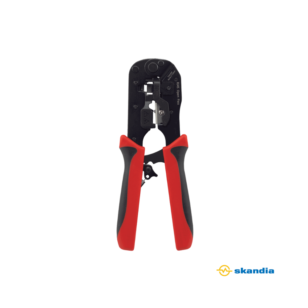 RJ45 Open-Pass Modular Plug Crimper