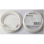 Kingray 2m White RG6 Tri-Shield Flylead - With Foxtel Approval (F31117)