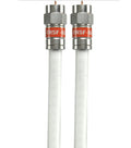 Kingray 2m White RG6 Tri-Shield Flylead - With Foxtel Approval (F31117)
