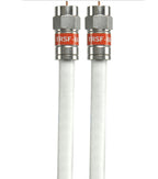 Kingray 2m White RG6 Tri-Shield Flylead - With Foxtel Approval (F31117)
