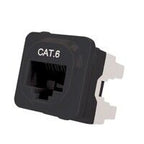 Cat6 IDC Data Jack Black