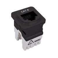 Cat6 IDC Data Jack Black