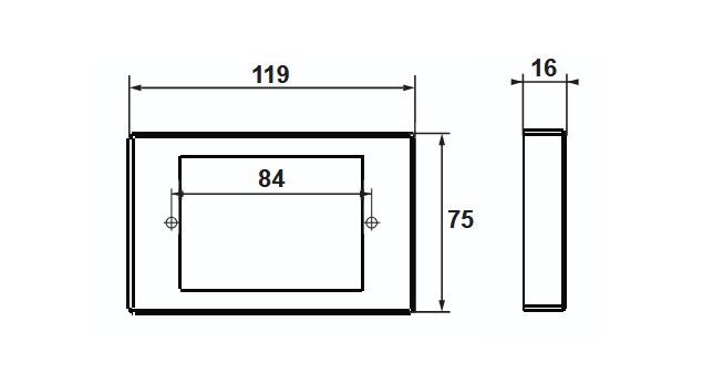Mounting Block Shallow 18mm (Slim)