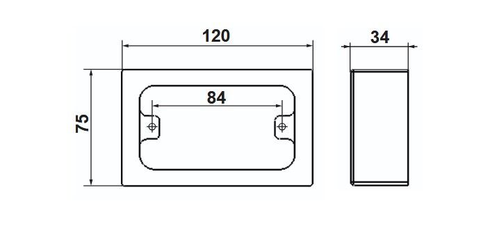 Mounting Block Standard 34mm