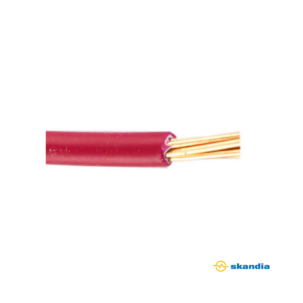 6MM Building Wire  Red - Single core Red 100mtr Reel