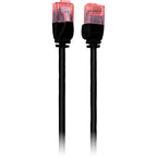 0.25M SLIM CAT6A PATCH LEAD BLACK - ULTRA THIN