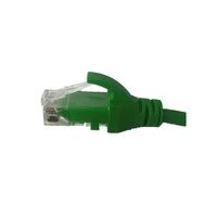 CAT6A UTP Ethernet Network Cable 25cm Green - LSZH Low profile 4.5mm jacket
