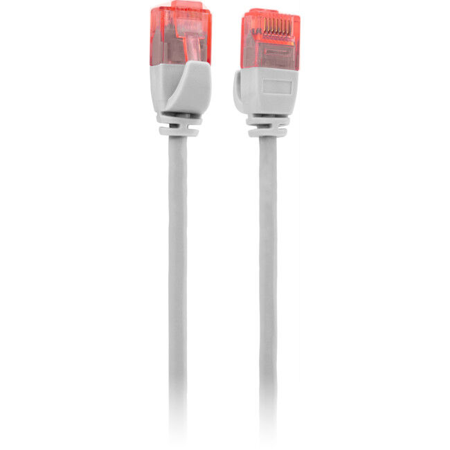 0.25M SLIM CAT6A PATCH LEAD WHITE - ULTRA THIN