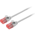 0.25M SLIM CAT6A PATCH LEAD WHITE - ULTRA THIN