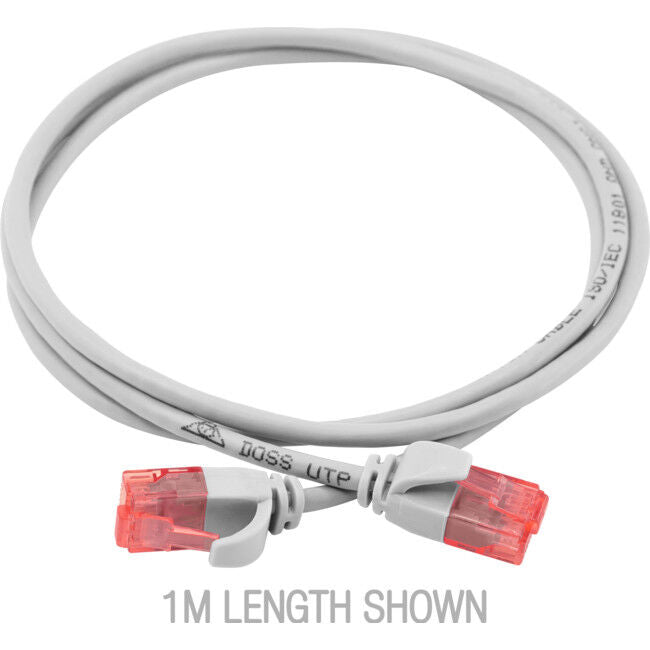 0.25M SLIM CAT6A PATCH LEAD WHITE - ULTRA THIN