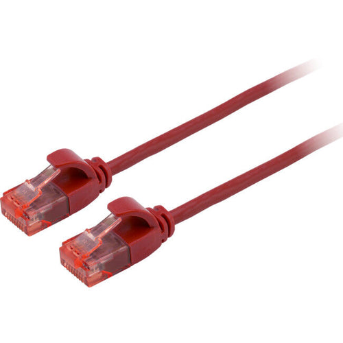 0.50M SLIM CAT6A PATCH LEAD RED - ULTRA THIN