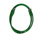 CAT6A UTP Ethernet Network Cable 1Mtr Green - LSZH Low profile 4.5mm jacket