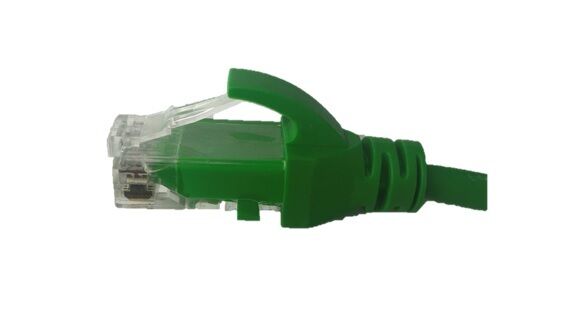 CAT6A UTP Ethernet network cable 2MTR Green - LSZH Low profile 4.5mm jacket
