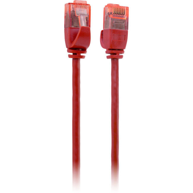 3M SLIM CAT6A PATCH LEAD RED - ULTRA THIN