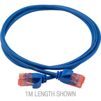 5M SLIM CAT6A PATCH LEAD BLUE - ULTRA THIN