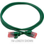 5M SLIM CAT6A PATCH LEAD GREEN - ULTRA THIN