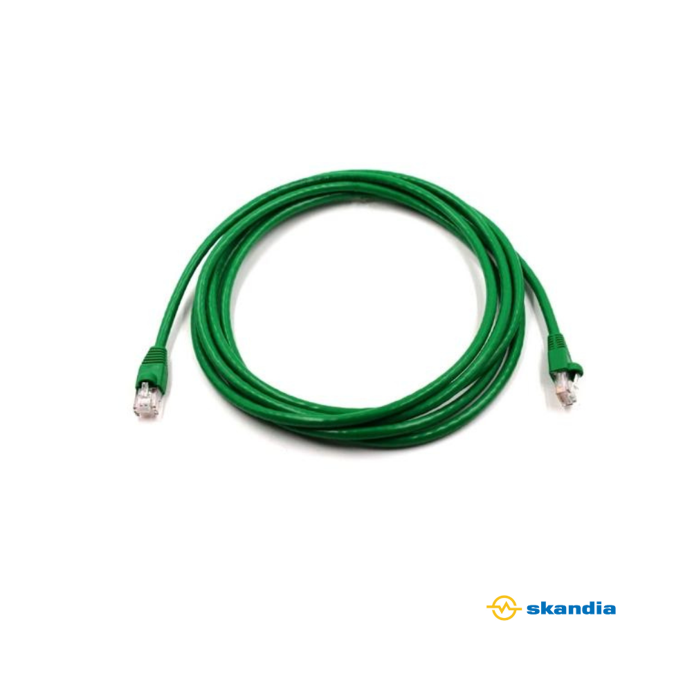 CAT6A UTP Ethernet Network Cable 50cm Green - LSZH Low profile 4.5mm jacket